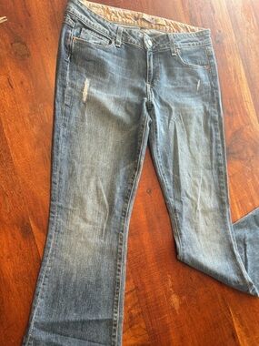 PAIGE Women's Light Blue Flare Jeans